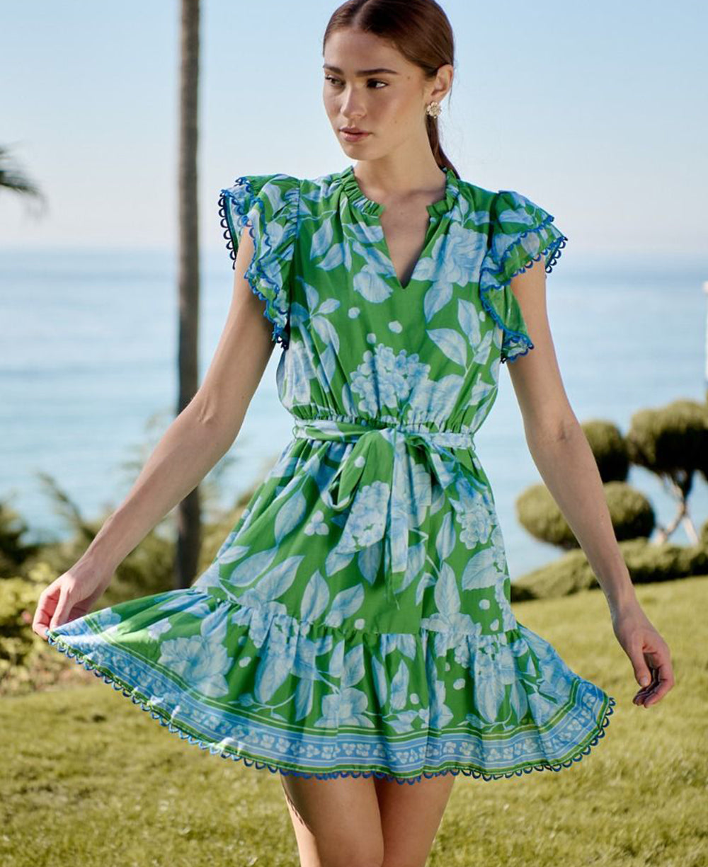 Sugarlips Verbena Floral Mini Dress