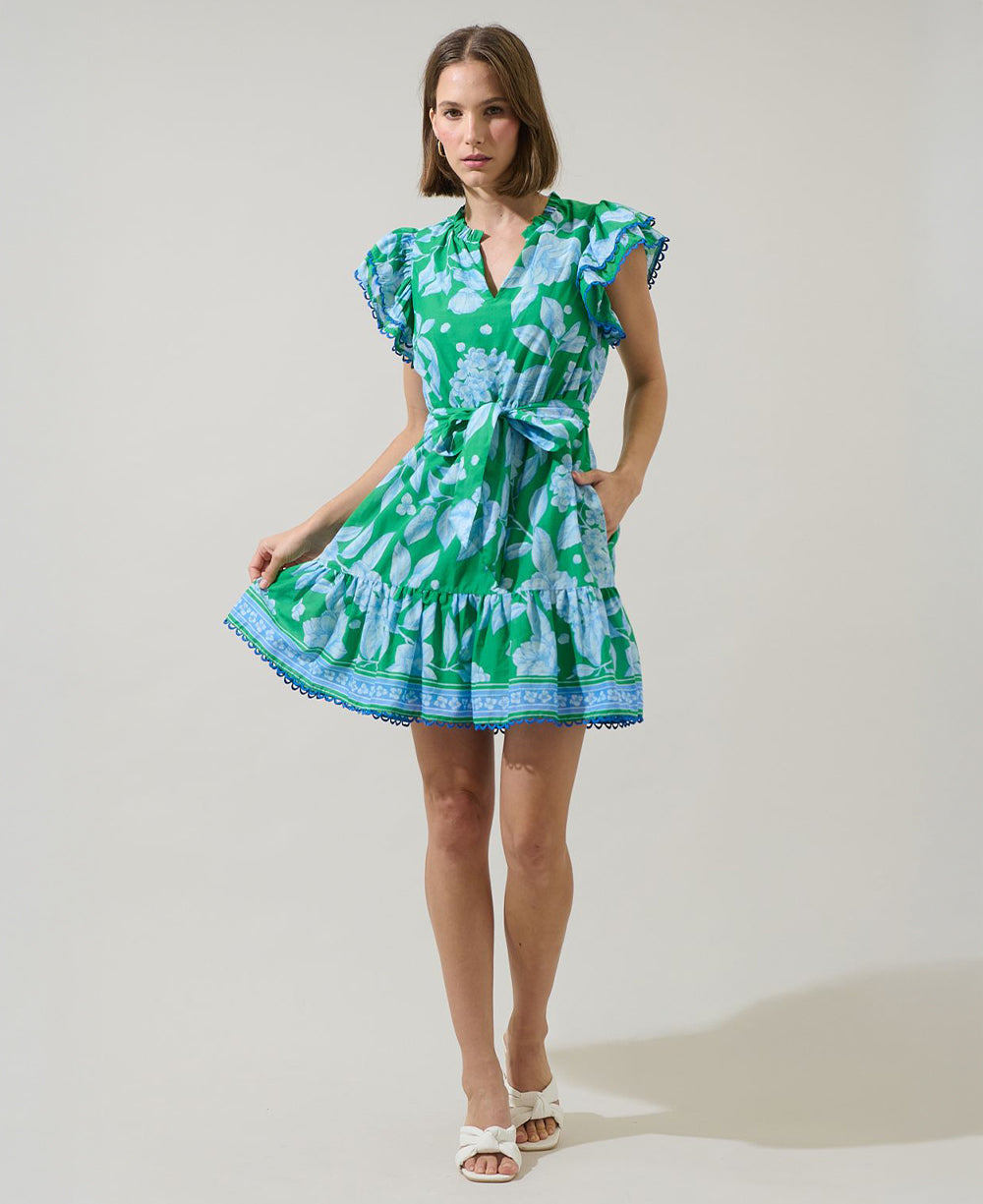 Sugarlips Verbena Floral Mini Dress