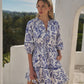 Sugarlips Virda Floral Split Neck Dress