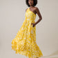 Sugarlips Joni Floral Elya One Shoulder Maxi