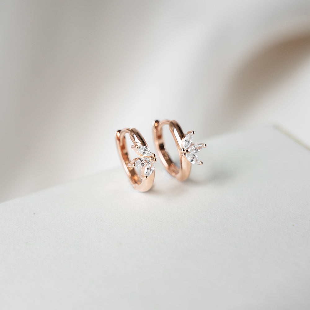 Triple Petal Hoops
