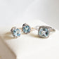 Topaz Halo Studs