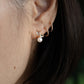 Blue Topaz, Green Amethyst Akoya Pearl Studs
