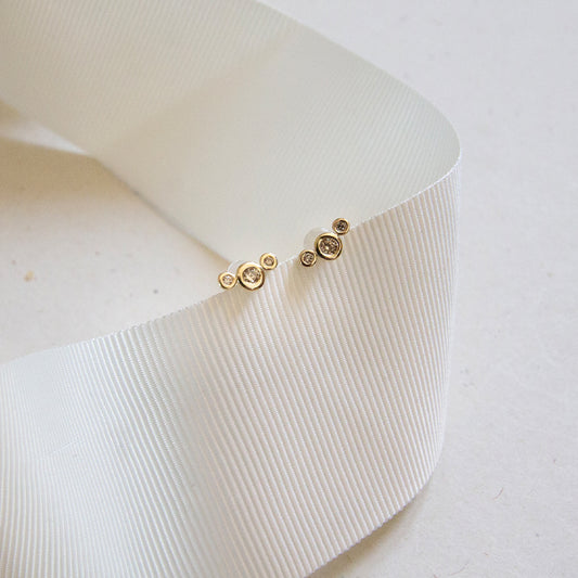 Stardust Diamond 10k Gold Studs