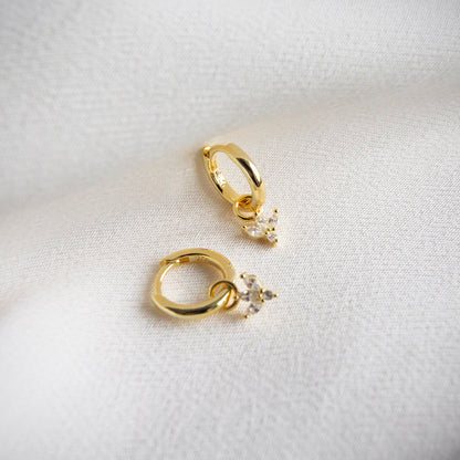 Hoops with Triple Petal Drop