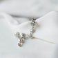 Triple Sparkle Drop Studs