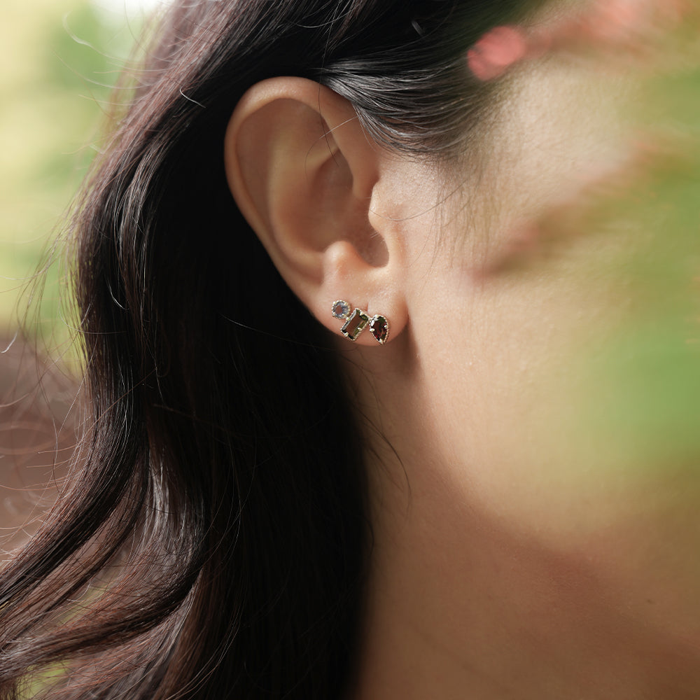 Triple Glow Cluster Studs