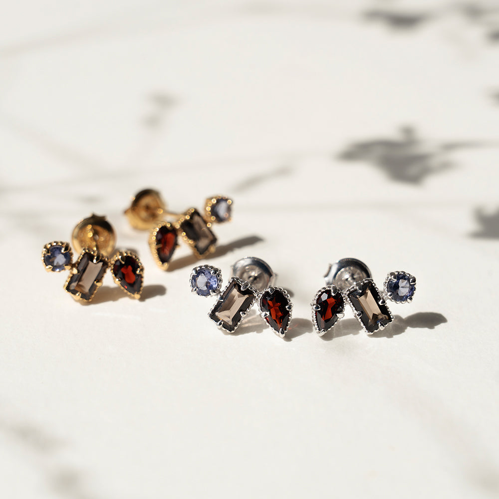 Triple Glow Cluster Studs