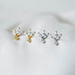 Triple Petal Drop Studs