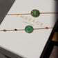 Jade Donut 18k Gold Bracelet with Ruby, Sapphire & Tsavorite
