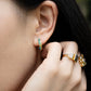 Accent Gem Hoops