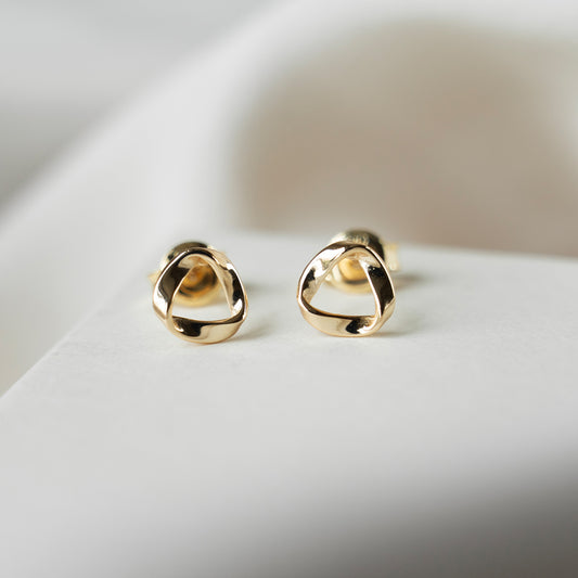 Folded Ribbon Studs