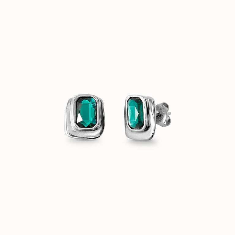 UNOde50 Emerald Cut Studs