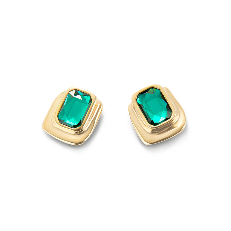 UNOde50 Emerald Cut Studs