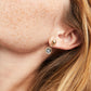 UNOde50 Square Sparkle Drop Earrings - Gold