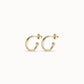 gold plated small hoop earrings