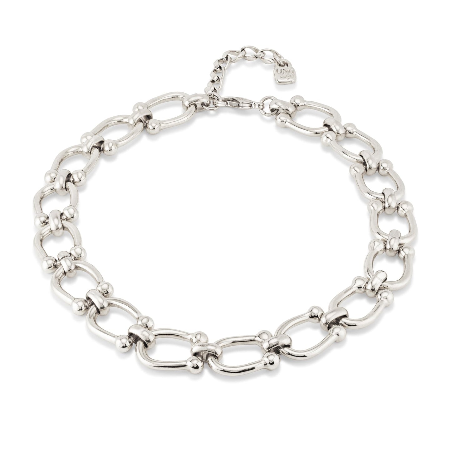 unode50 silver plated u chain necklace
