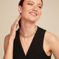 u chain silver plated necklace