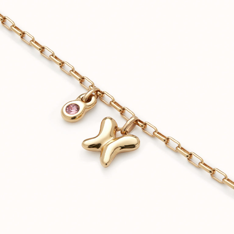 UNOde50 Link Bracelet with Butterfly Charm