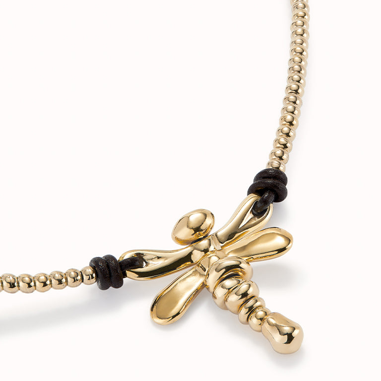 UNOde50 Dragonfly Short Necklace