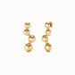 UNOde50 Intrepida Gold Ball Studs