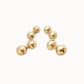 UNOde50 Intrepida Gold Ball Studs