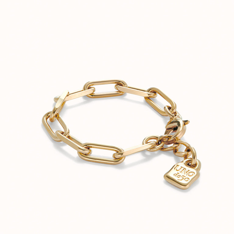 UNOde50 Paperclip Chain Bracelet with Large Links