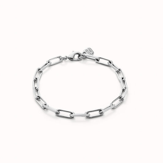 UNOde50 Paperclip Chain Bracelet with Mid Size Links
