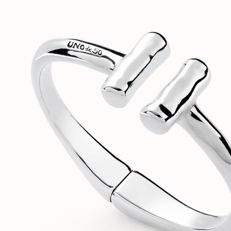 UNOde50 Rigid Bracelet with Double Tubes