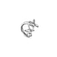 unode50 double starfish silver ring