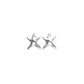 uno de 50 silver starfish stud earrings