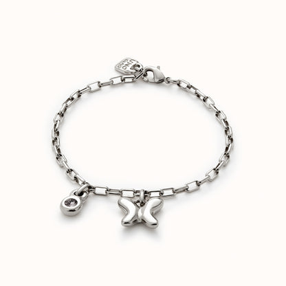 UNOde50 Link Bracelet with Butterfly Charm