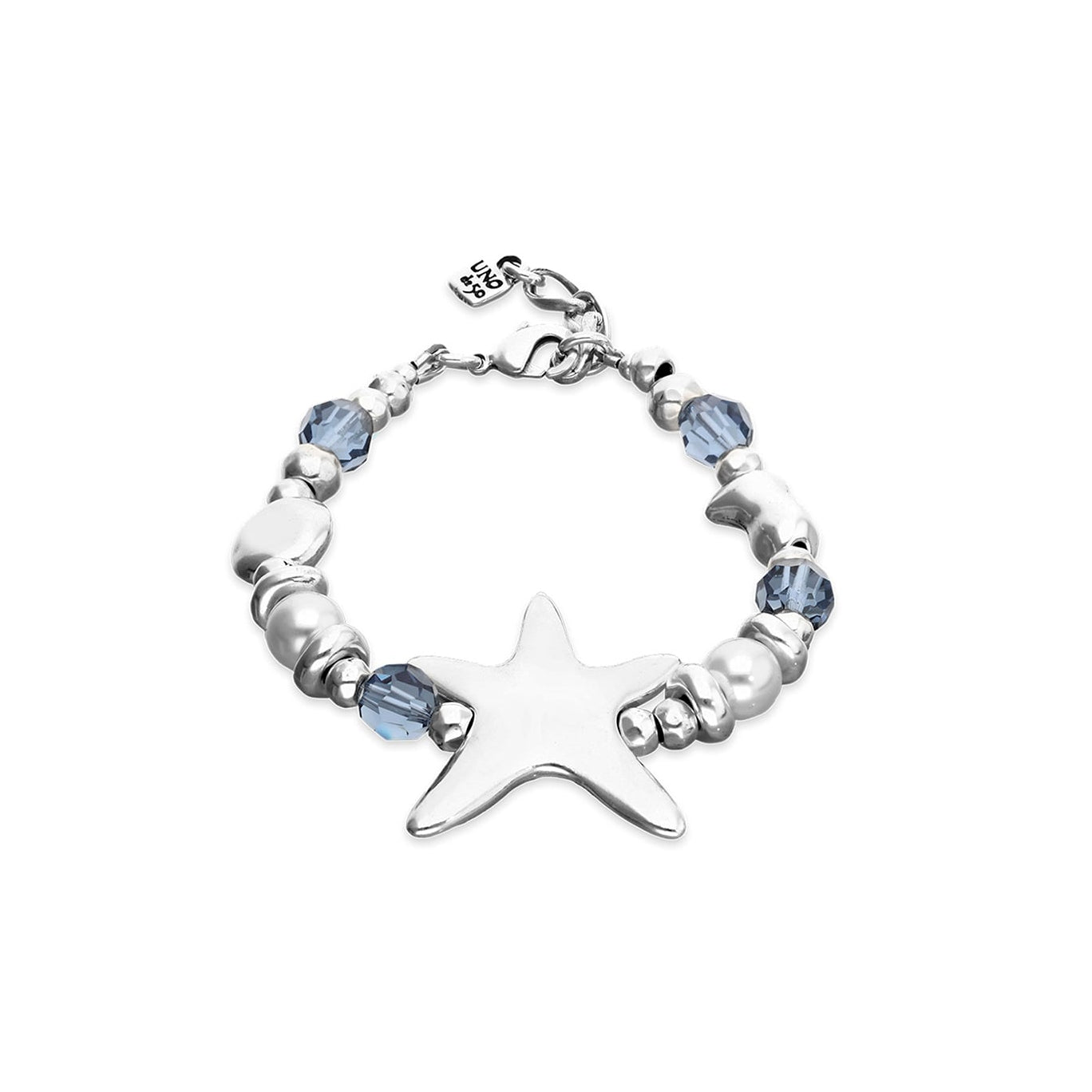 uno de 50 blue crystal star bracelet