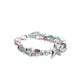 double layered coloured crystal bracelet