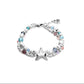 double silver star bracelet