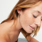 UNOde50 Square Sparkle Drop Earrings - Gold