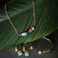 Velatti Gem Stack Link Chain Necklace