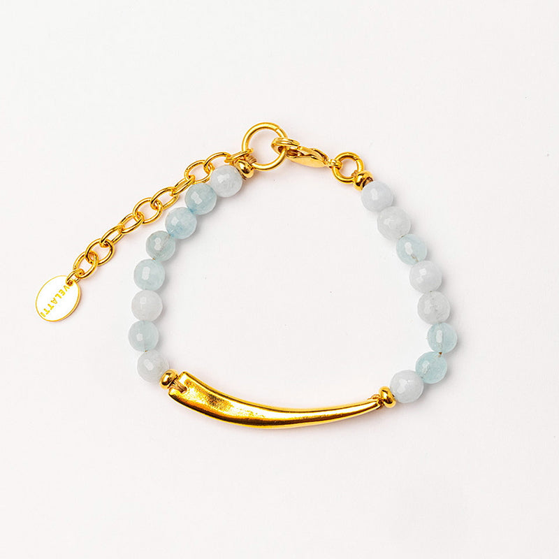 Velatti Gemstone & Bar Bracelet