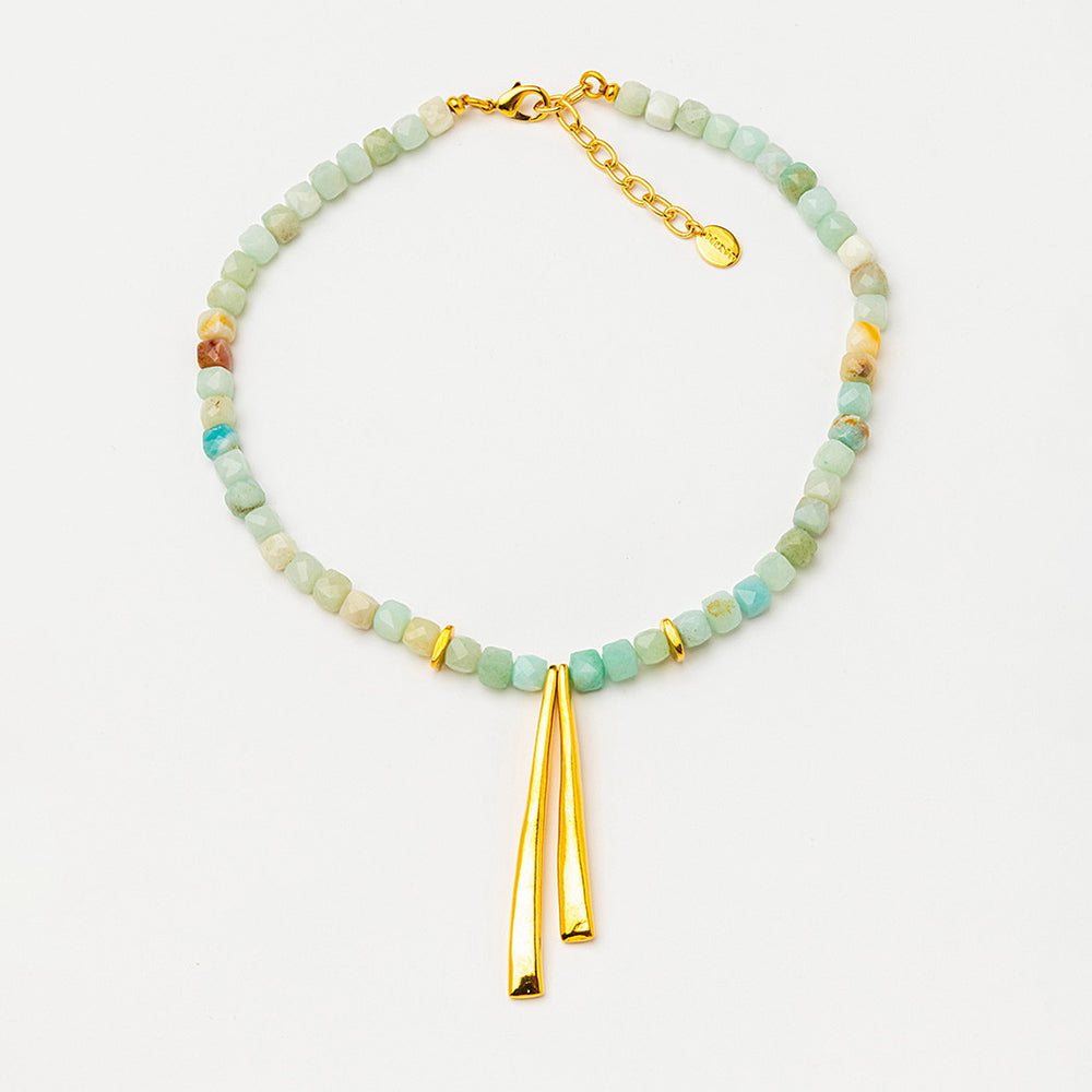 Velatti Amazonite Tide Necklace