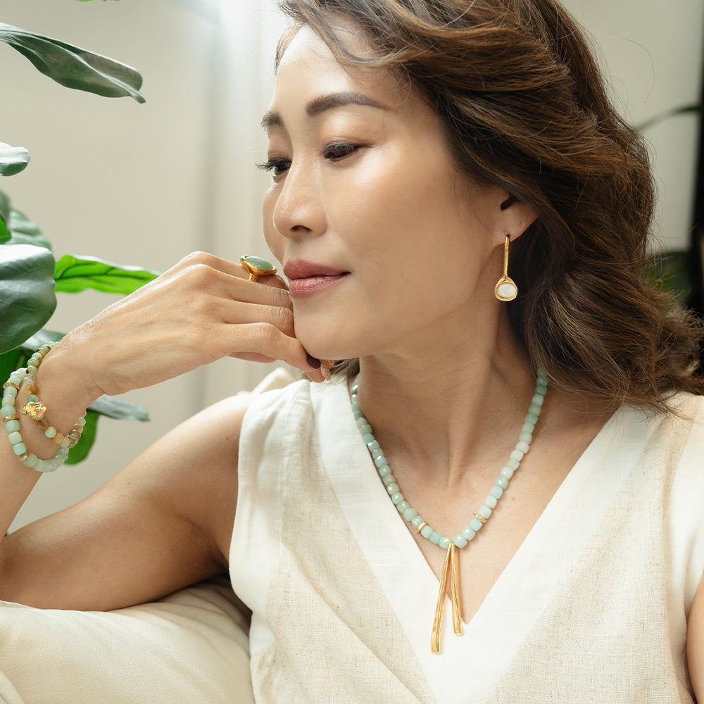 Velatti Amazonite Tide Necklace