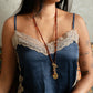 Velatti Long Amber Necklace