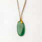 Velatti Braided Long Necklace with Aventurine