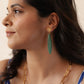 Velatti Teardrop Gem Earrings