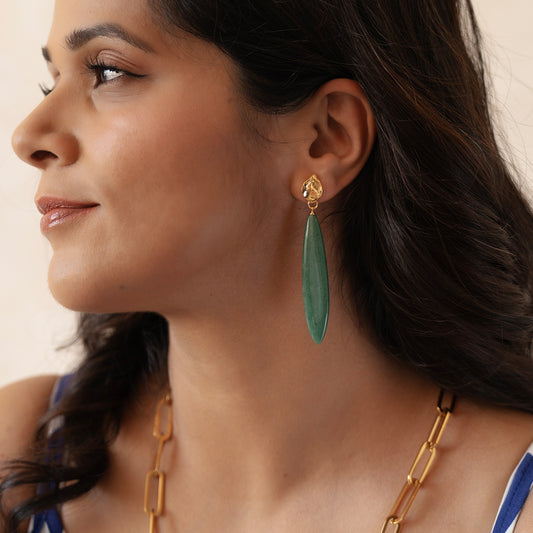 Velatti Teardrop Gem Earrings