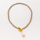 Velatti Baroque Pearl Hand Braided Necklace