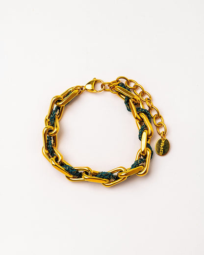 Velatti Threaded Link Bracelet