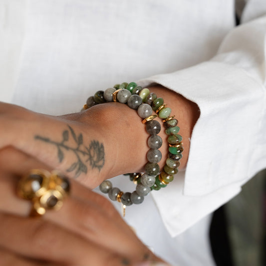 Velatti Slip On Gem Bracelet