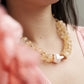 Velatti Links Necklace with Baroque Freshwater Pearl & Gems