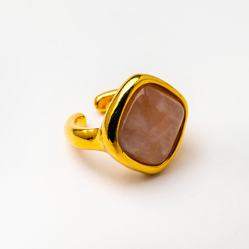 Velatti Square Cut Gemstone Ring