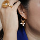 Velatti Circle Studs with Cluster Gem Drops
